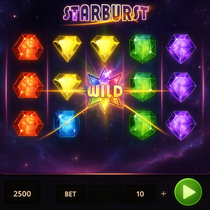 Vegasino - Starburst Slot Game - Wild Wins and Free Spins